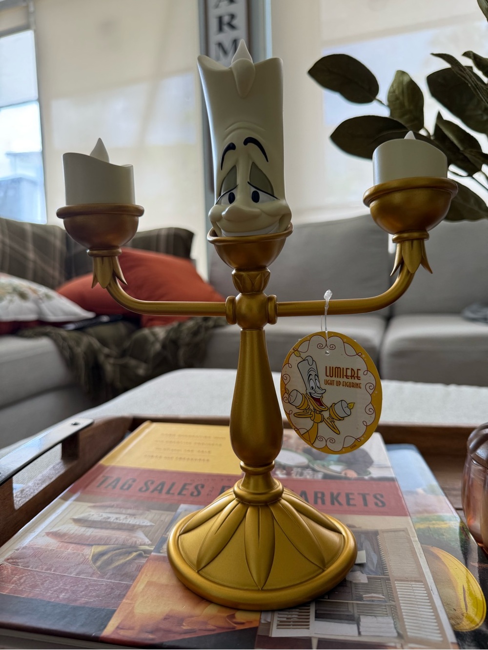 Disney Lumiere Gold Decorative Candelabra - Disney Beauty & the Beast